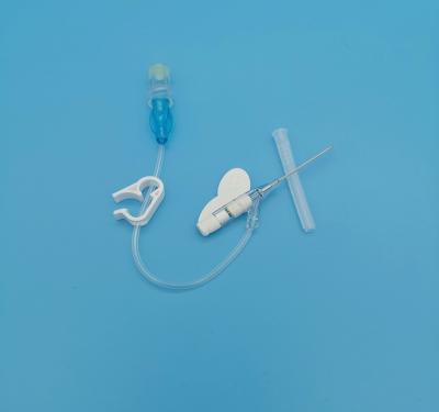 Cina tipo eliminabile infusione sistematica della farfalla della cannula 22G IV per gli adulti blu in vendita