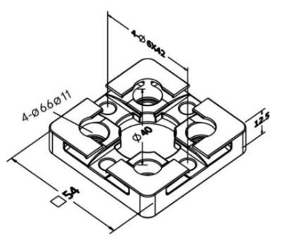 China Positioning of the assembly 3H-361.1 54X54 centering the plate with the 3R system for sale