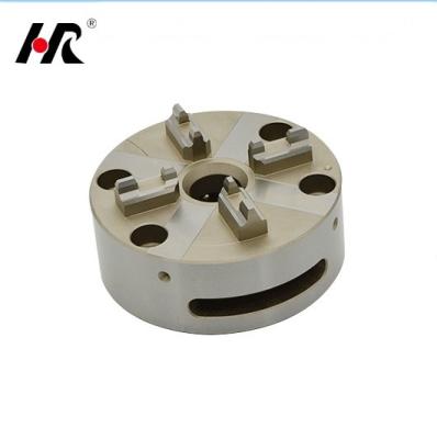 China Face Lock Screw HIS 4 Jaw Manual Chuck For Vertical Milling Machine With Repeat Setting Fixture for sale