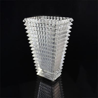 China NEW Unique Crystal Glass Vase Manufacturer Wholesale Transparent OEM ODM Office Home CLASSIC Glass Decoration for sale