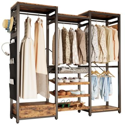 China Modern With Drawer, Industrial 5 In 1 Bench with Storage Shoe Rack Freestanding Home Organizer  Entryway Hall Tree Coat Rack for sale