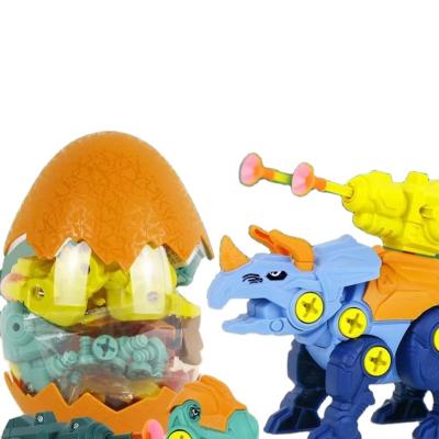 China Durable Kids Stem Toys Assemble Dinosaur Egg DIY Disassemble Dinosaur Toys for sale