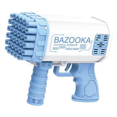 China Eco-friendly Summer Outdoor Toys Kids Bubble Shooter Kids Bubble Blaster 36 Holes Bazooka Electric Automatic Bubble Gun for sale