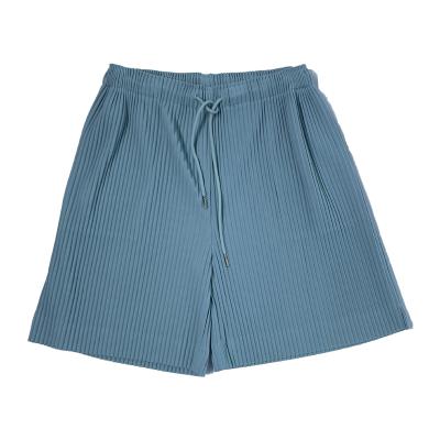 China 2021 Anti-wrinkle women's shorts pleated running pants pleated fabric women sports shorts issey miyake pleats for sale