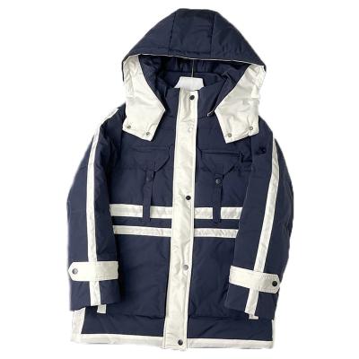 China Breathable Stripper Jacket Bubble Hooded Women Coated Down Thick Duck Down Ladies Down Jacket for sale