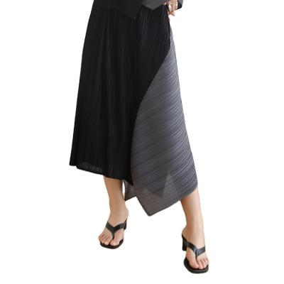 China Black 100% in bust skirt of new style polyester anti-static fabric and gray stitching bust skirt for sale