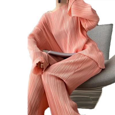 China Solid color QUICK DRY women's suits modest araba suits set for women pleated plus size jumpsuit for sale