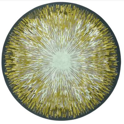 China Stain Heavy Duty Round Rugs Living Room Handmade Adorning Large Custom Rugs for sale