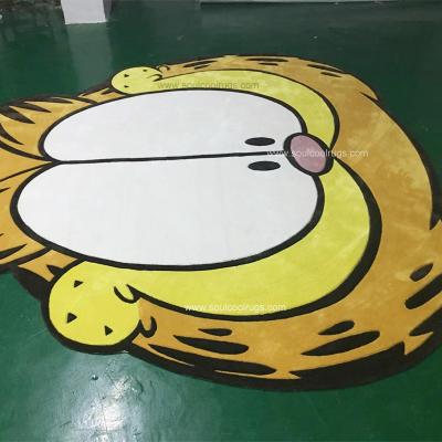 China Stain Resistant Luxury Kids Blanket Cartoon Character Custom Handmade Rug For Living Room for sale