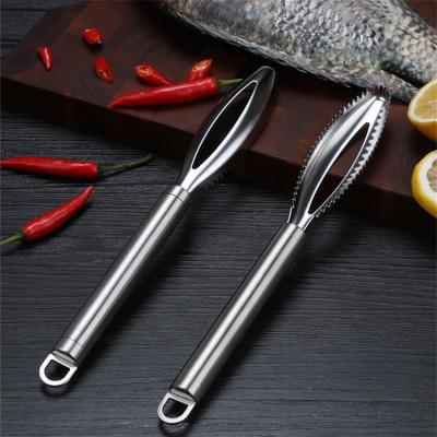 China Viable Factory Design New Direct Stainless Steel Fish Scraper Fish Skin Cleaning Peeler Fish Scratch for sale