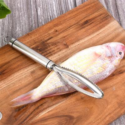 China 304 Stainless Steel Fish Scale Brush Viable Scratching Fish Cleaner Peeler for sale