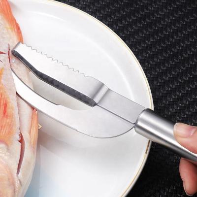 China Viable Factory Direct Thickened Stainless Steel Scratch Fish Scale Flat Household Kitchen Killing Fish Knife for sale