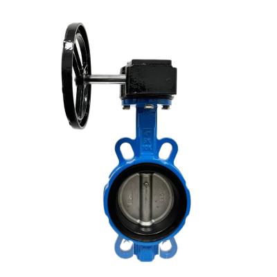 China ANSI Standard Lever General DIN ANSI Standard Operation Worm Gear / Stainless Steel Wafer Flange Hook Type Butterfly Valve for sale