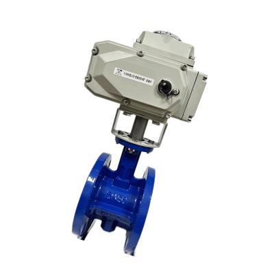 China General DN100 PN16 4 Type Double Acting Stainless Steel EPDM Seat ss304 Pneumatic Flange Thumb Control Actuator Stainless Steel Butterfly Valve for sale