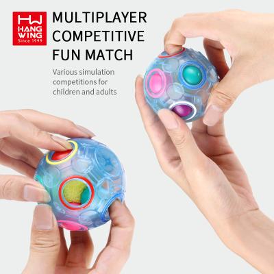 China Eco-friendly Decompression Fun Toys Cube Child Glow Balls Education Decompression Zappel Spielzeug Spielzeug Creative Person Toy New for sale