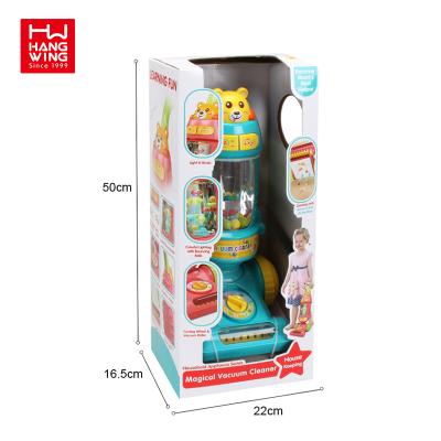 China Indoor Music Light and Effect Kids Pretend Toys with Lights and Music House Tool Staubsauger Plastic Electric Vacuum Cleaner for sale