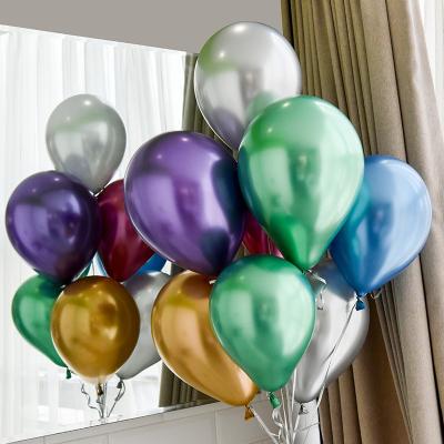 China Fashional factory manufacture round shaped 12inch metallic pearl latex balloons for birthday party decorations for sale