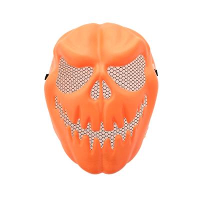 China Fashional Halloween Pumpkin Mask Ghost Decorations Funny Plastic Creative Jack-o-lantern Screaming Protective Mask for sale