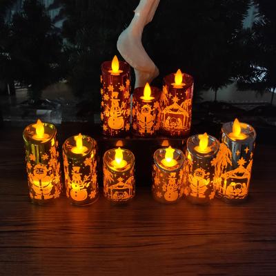 China Religious Activities Wholesale Christmas Led Candle Party Decoration Light Smokeless Candle Home Decor Supplies for sale