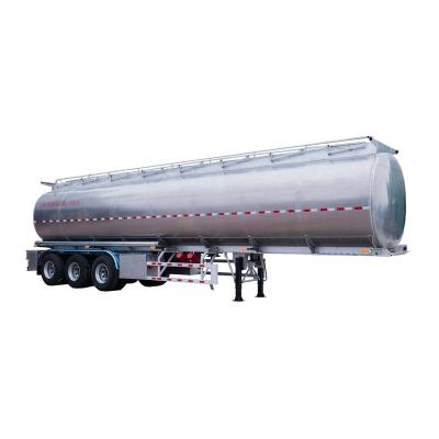 China Truck Trailer 48000 liters 6 Compartments Diesel tank semi trailer Petroleum Aluminum Tanker for sale