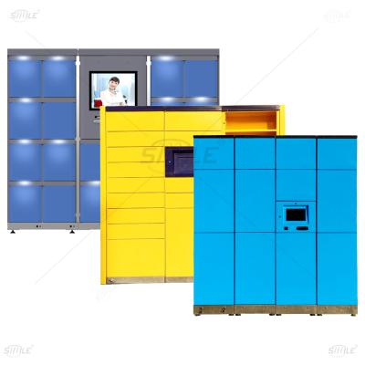 China Dubai Metal Communication SMILE School Safe Metal Smart Lockers for sale