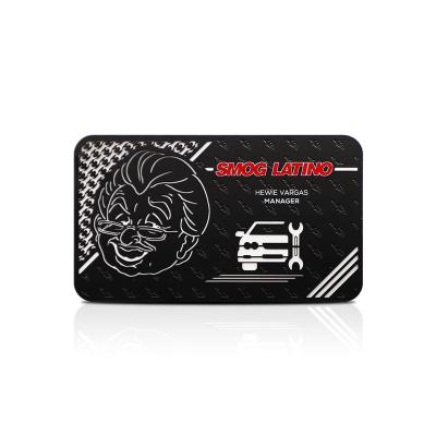 China Custom Bank VIP 304 Stainless Steel Business Card Membership Card Membership Card Matte Black Metal Card for sale