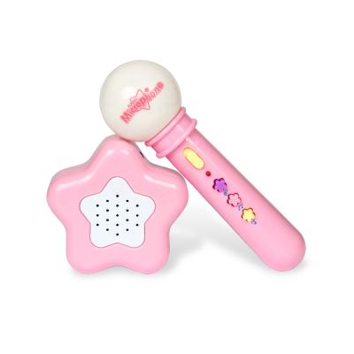 China BAOLI Cartoon Karaoke Battery Operated Microphone Mini Microphone Toy Musical Instrument for Kids for sale