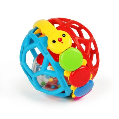 China BAOLI Bell Toy Musical Ball Hand Grip Ball Toys Baby Infant Crawling Educational Rattle for sale