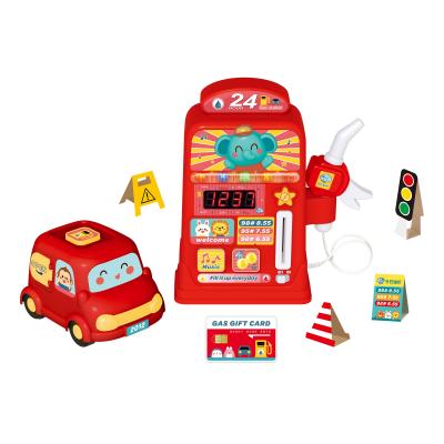 China BAOLI role play pretend role play toys self-service simulation gas station children educational toy for sale