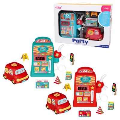 China BAOLI's first education pretend role play toys self-service simulation gas station children's educational toy for sale