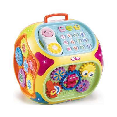 China Multifunctional Earlier Education BAOLI Cartoon Learning Educational Room Toys Baby Music Activity Cube for sale