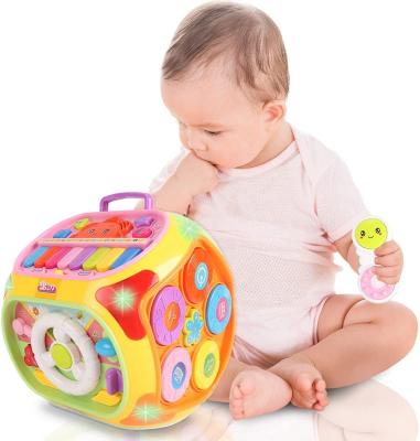 China Earlier Education BAOLI Cartoon Learning Chamber Music Cube Toys Kids Early Educational Activity Cube for sale