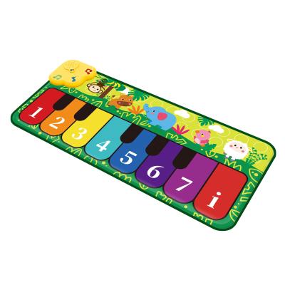 China Portable Cloth BAOLI Musical Instrument Toy Keyboard Carpet Kids Musical Piano Blanket Mat for sale