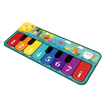 China Portable Cloth BAOLI Musical Instrument Toy Keyboard Carpet Kids Musical Piano Blanket Mat for sale