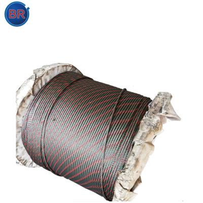 China Construction Yellow / Blue / Red Ungalvanized Wire Rope Steel Wire EIPS Cable for sale