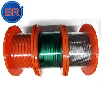 China Construction 100% Vinyl Coated Stranded Stainless Steel Cable For Fittings for sale