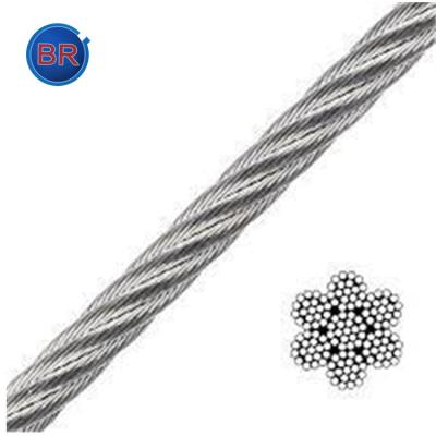 China Construction Standard DIN 7*19 Galvanized Steel Cable Price for sale