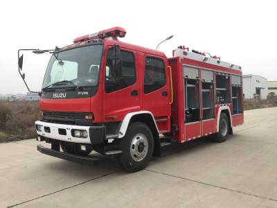 China ISUZU 6 TON City Main Foam Fire Truck 177kw ENGINE for sale