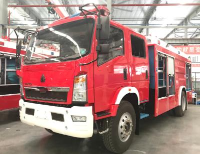 China High Mobility HOWO 4 TON FOAM FIRE TRUCK For Urban Area for sale