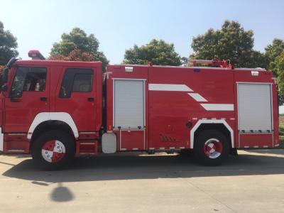 China Sinotruk 8000L Wasserschaum-Löschfahrzeug mit Doppelkabine multifunktional zu verkaufen