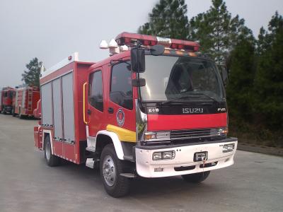 China ISUZU Diesel Leichtes Rettungs-Feuerwehrauto 4X2 177kw mit 5-Tonnen-Kran zu verkaufen