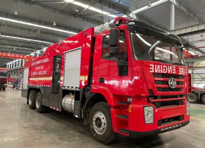 China Veículo de bombeiros grande 6x4 10 rodas 290 hp 10 toneladas com cabine dupla à venda