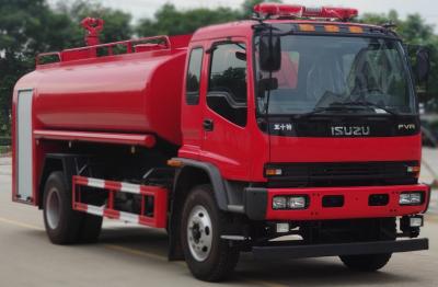 China 177kw ISUZU Fire Engine , 10000L Water Rescue Fire Truck 6 Wheeled for sale