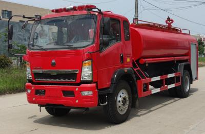 China 4x2 8000L Tanque de Água Caminhão de Bombeiros 118KW Para Combate a Incêndio Resgate de Emergência à venda