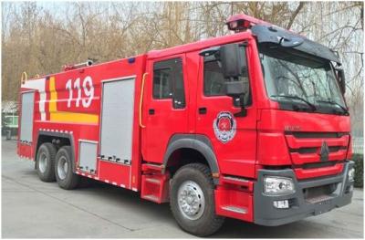 China SINOTRUK 375HP commerciële brandweerwagens, 6x4 15T Fire Rapid Response-voertuig Te koop