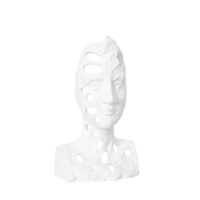 China Modern design vases ware sculpture face human head vase in ceramic decor ceramic Nordic home accessories for sale