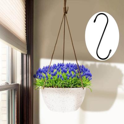 China Durable and easy to install 25cm and 30cm Chinese factory made S hooks for flowers and plants and birdcage hanging hooks in the garden for sale