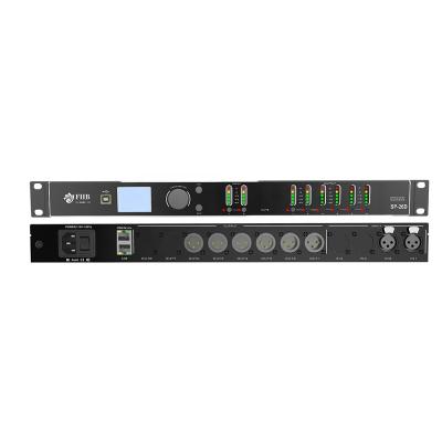 China Conference Built In Dante Module Professional Audio Processor 2 In 6 Speaker Management System And Audio Processor for sale