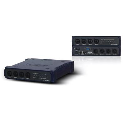 China Conference Room Built EQ And Support Daisy Chain Connection RJ45 4CH Network Dante Audio Matrix DSP for sale