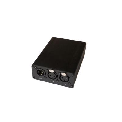 China Conference Room Dante Network 2 In 2 Audio Transmitter Supports 48V Phantom Power DB0202 Dante Interface for sale